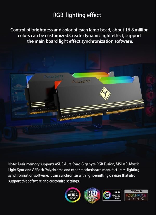 Ram DDR5 Asgard Aesir 32 GB - 4800 MhZ