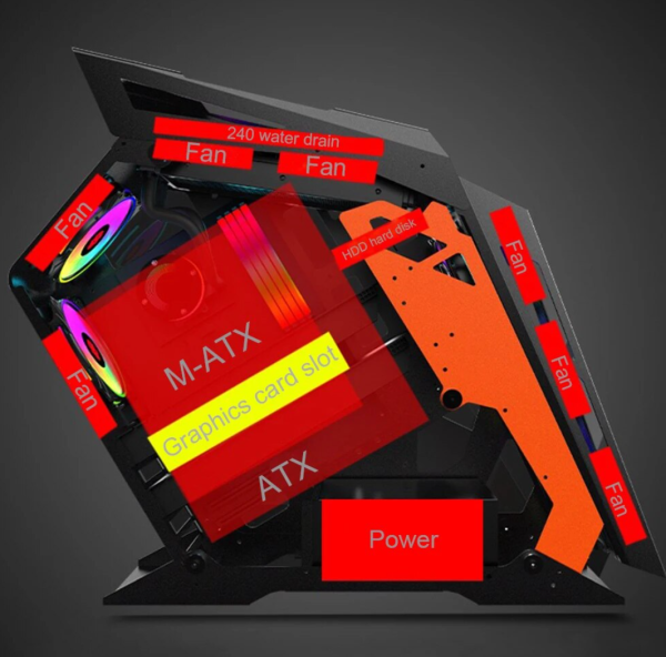 Gabinete ATX TowerShip - Imagen 3