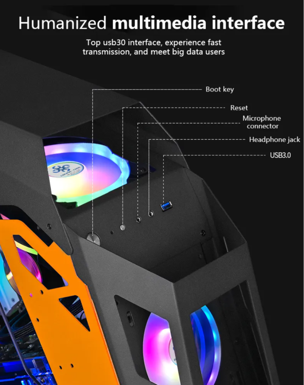 Gabinete ATX TowerShip - Imagen 2