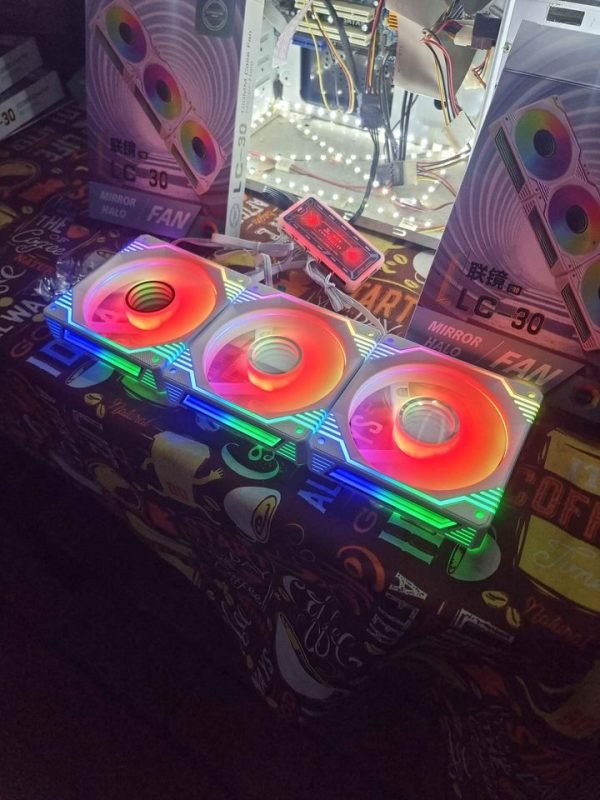 Kit 3 ventiladores RGB efecto Infinito - Imagen 6