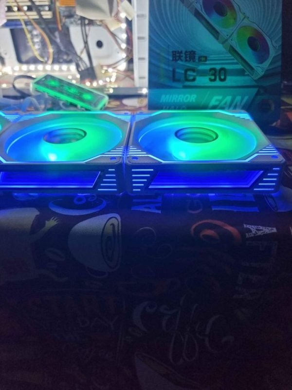 Kit 3 ventiladores RGB efecto Infinito - Imagen 5