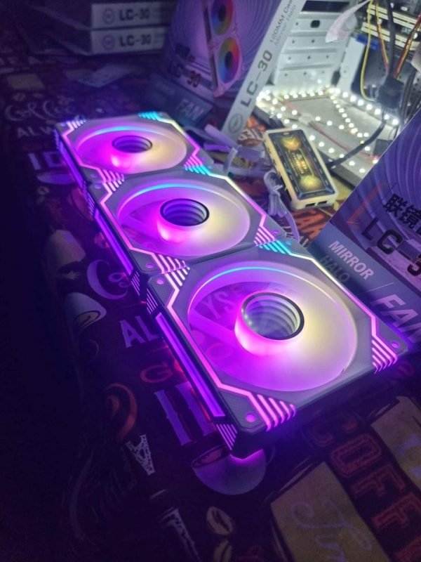 Kit 3 ventiladores RGB efecto Infinito - Imagen 4